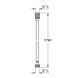 Душовий шланг Grohe Silverflex 1750 мм (28388KF1) 28388KF1 фото 2