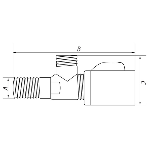 Комплект кранов (2 шт.) для подключения сантехприборов Koer KR.509-2 (KR2730) KR2730 фото