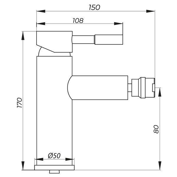купить Змішувач для біде Zerix LR75005 (LL1668) фото