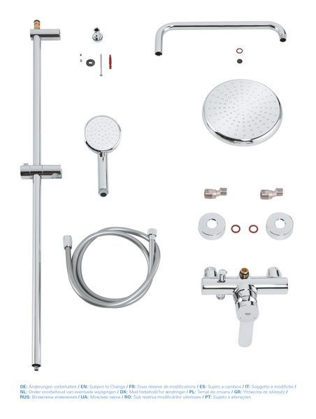 купити Душова система зі змішувачем для душа Grohe New Tempesta Cosmop. System (26224001) фото