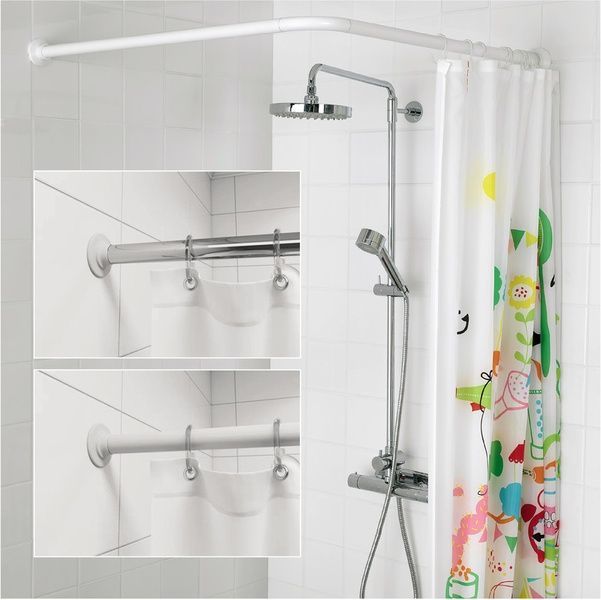 купити Штанга для шторки кутова Mixxus CRA-A-90x90 90x90cm (алюміній) (AC3591) фото