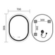 Дзеркало MIXXUS PREMIUM ELLIPSE MV05-90x70-REVERSE з LED Touch, Anti-fog, димером (3-6,5kK) (MP6644) MP6644 фото 8