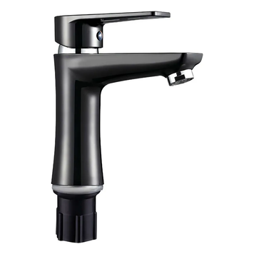 купить Змішувач для умивальника Plamix Oscar-001 Black (з підведенням) (PM0613) фото