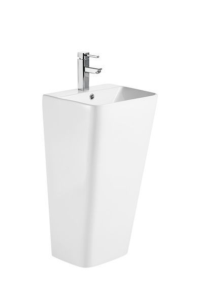 купить Раковина моноблок MIXXUS STYLE-1101 440х380х830mm (отвір під змішувач, перелив) (MI6696) фото