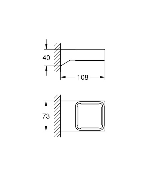 Тримач для аксесуарів Grohe Selection Cube (40865000) 40865000 фото