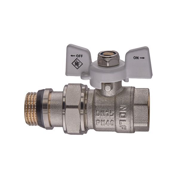 купити Кран кульовий з американкою Nolf classic NFC.963-06-1/2" FM ГШМ WHITE "антипротікання" (NF3160) фото