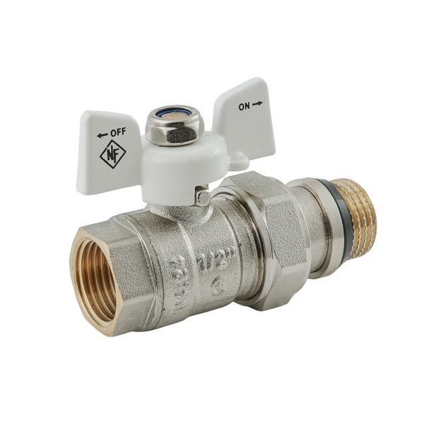 купити Кран кульовий з американкою Nolf classic NFC.963-06-1/2" FM ГШМ WHITE "антипротікання" (NF3160) фото