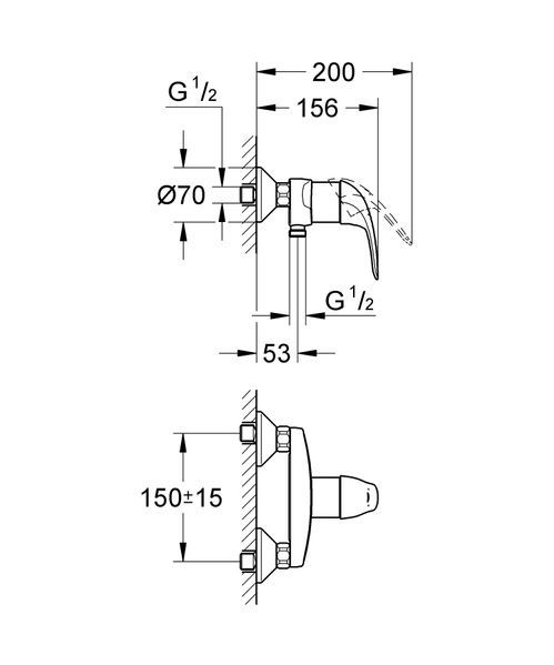 купить Змішувач для душу Grohe Euroeco New (32740000) фото
