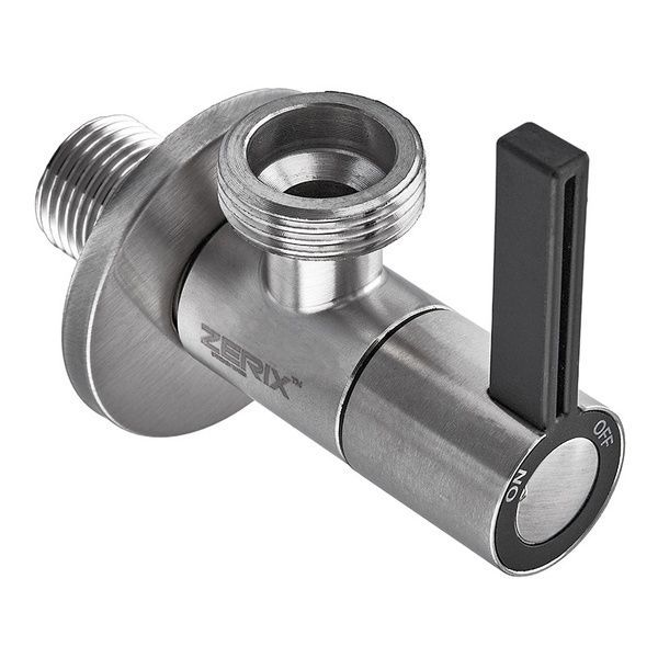 купити Кран для підключення сантехприладів Zerix VAL-12-1/2x3/4 з нерж.сталі SUS304 (ZX5105) фото