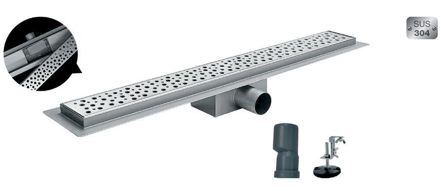 купить Душовий трап KOER FD20-70x800 з нерж. сталі SUS304 70x800мм (KR4745) фото