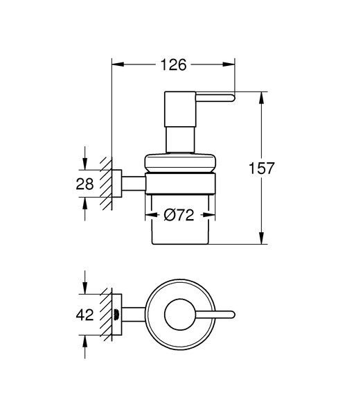 купить Дозатор рідкого мила Grohe Essentials Cube New (40756001) фото