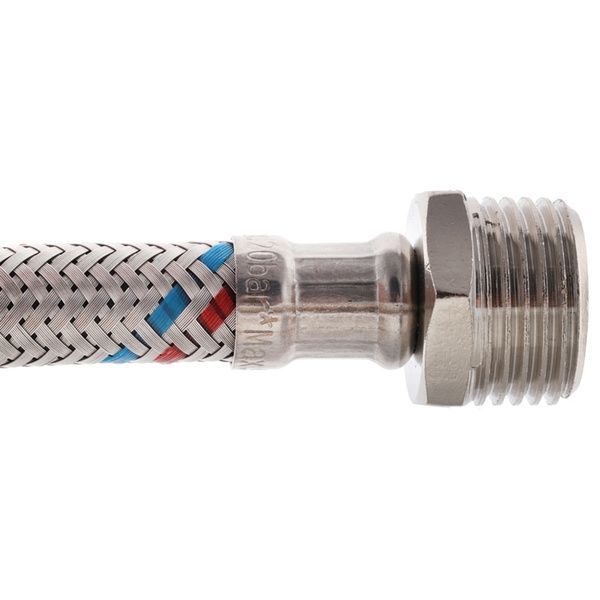 купить Гибкий шланг для подключения воды гайка 1/2'' - Штуцер 1/2'' (100 см) Zerix (ZX1565) фото