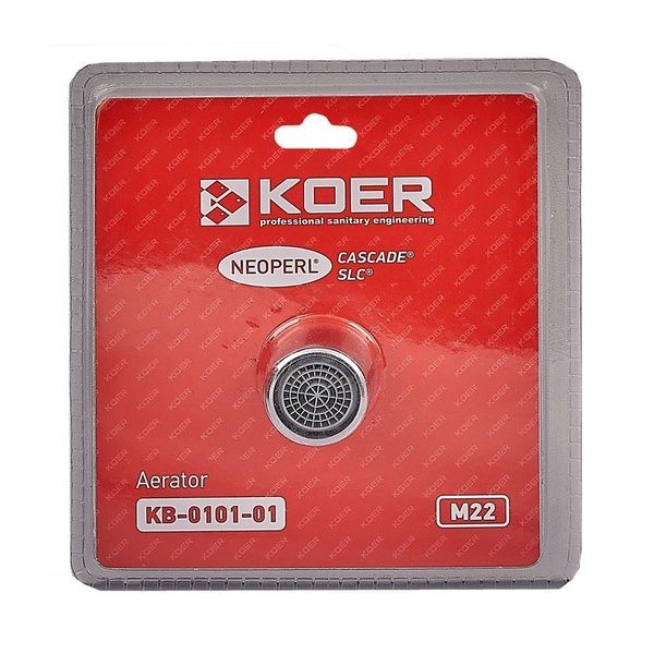 купити Аератор М-22 Koer KB-0101-01 NEOPERL CASCADE SLC (Колір хром) (AC0635) фото