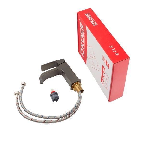 купити Змішувач для умивальника Koer KB-10037-07 (Колір графіт) (KR5999) фото
