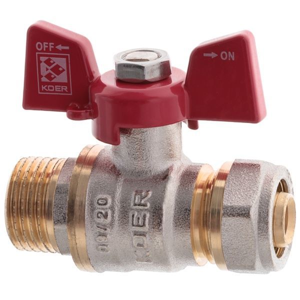 купити Кран кульовий Koer Wing 16x1/2M (KR.351) (LL1656) фото