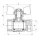 Кран кульовий Koer Wing 16x1/2M (KR.351) (LL1656) LL1656 фото 2