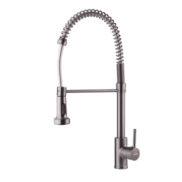 купить Змішувач для кухні MIXXUS PREMIUM SPRING 017 GRAPHITE з виливом пружина (Колір графіт) (MI6952) фото