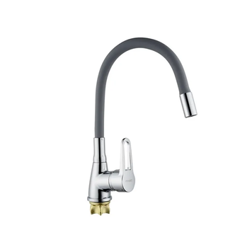 купить Змішувач для кухні з силіконовим виливом Champion Sop 014-045 (Nut) Refl.Grey (MI6361) фото