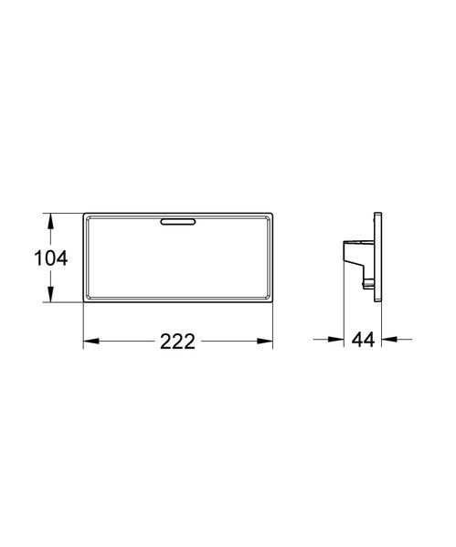 купить Полочка на термостат Grohe Grohtherm Cube (18700000) фото