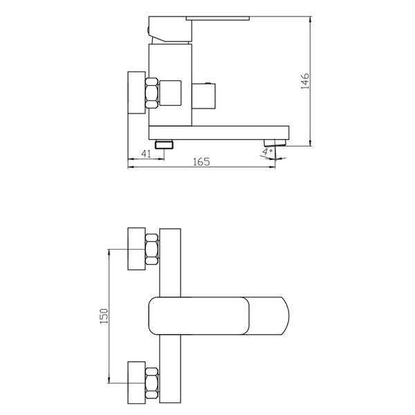 купити Змішувач для ванни Mixxus Relax 009 (Euro) (MI6250) фото