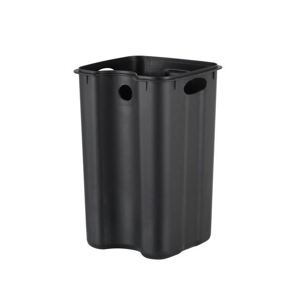купити Відро для сміття з плавним закриттям квадратне ZERIX KUBIX-TC0108 SS COLOR 8л (колір нержавійка) (ZX5891) фото
