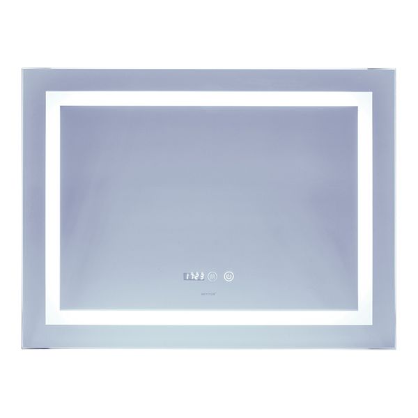 Зеркало Mixxus Warm MR02-80x60 (часы, LED-подсветка, антизапотевание) (MI6004) MI6004 фото