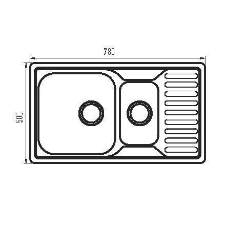 купить Мойка кухонная Zerix Z7850A-08-180MD Armonia (micro decor) (ZS0577) фото