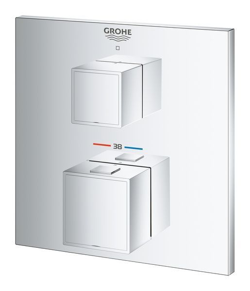 купить Смеситель скрытого монтажа с термостатом Grohe Grohtherm Cube (24153000) фото