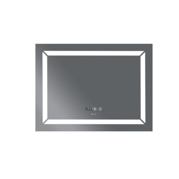 купить Зеркало MIXXUS LIGHT MR01-90x70 с LED Touch, Anti-fog, димером, рег. яркости, часами (MI5999) фото