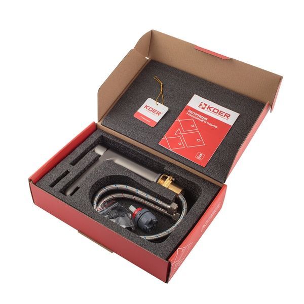 купить Смеситель для умывальника KOER KB-10030-07 (Цвет графит) (KR5426) фото