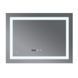 Дзеркало MIXXUS WARM MR02-90x70 з LED Touch, Anti-fog, димером, рег. яскравості, годинником (MI6673) MI6673 фото 2