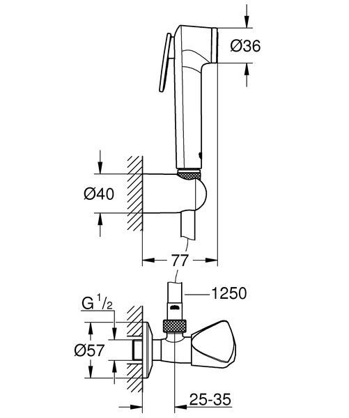 купити Гігієнічний душовий набір Grohe Tempesta-F Trigger Spray (27514001) фото