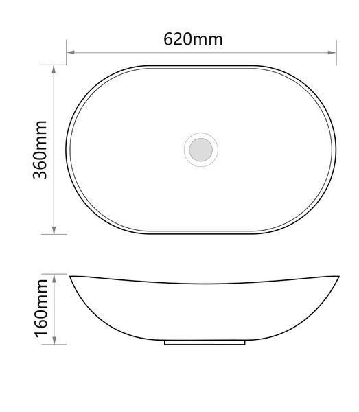 купить Раковина накладна MIXXUS PREMIUM WAVE-0105 620х360х160mm (MP6555) фото