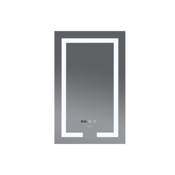 купити Дзеркало MIXXUS HARD MR06-50x80 з LED Touch, Anti-fog, димером, рег. яскравості, годинником (MI6011) фото