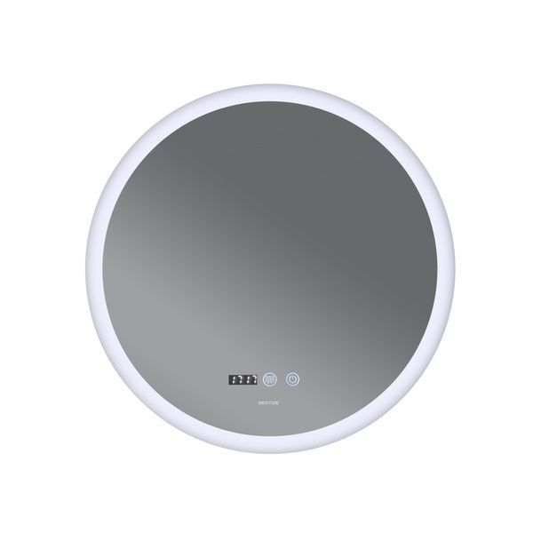 купити Дзеркало MIXXUS PLAIN MC10-80 з LED Touch, Anti-fog, димером, рег. яскравості, годинником (MI6932) фото