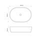 Раковина накладна MIXXUS PREMIUM ELLIPSE-0105 EDGE GOLD 600х400х150mm (MP6564) MP6564 фото 8