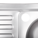 Кухонна мийка накладна ZERIX Z8050R-04-160E (satin) (ZX1615) ZX1615 фото 3
