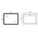 Дзеркало MIXXUS FLAT MR04-100x80 з LED Touch, Anti-fog, димером, рег. яскравості, годинником (MI6927) MI6927 фото 7