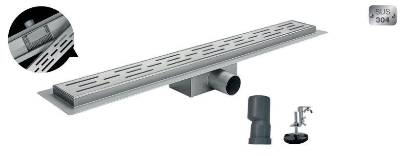 купить Душовий трап KOER FD01-70x900 з нерж. сталі SUS304 70x900мм (KR4748) фото