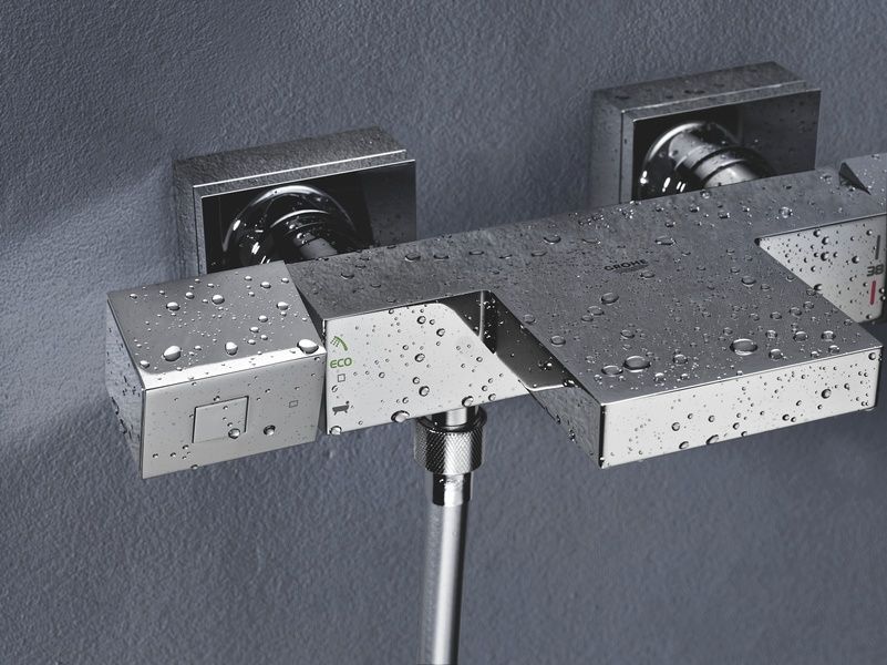купить Смеситель для ванной с термостатом Grohe Grohtherm Cube (34497000) фото