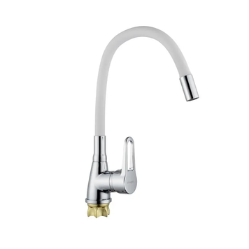 купить Змішувач для кухні з силіконовим виливом Champion Sop 014-045 (Nut) Refl.White (MI6362) фото