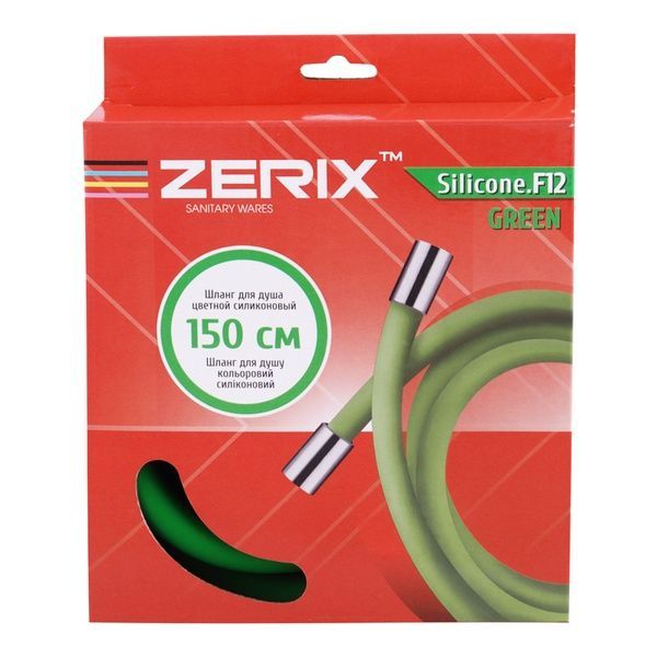купити Шланг силіконовий Zerix F12 Green (150 см) (ZX2999) фото
