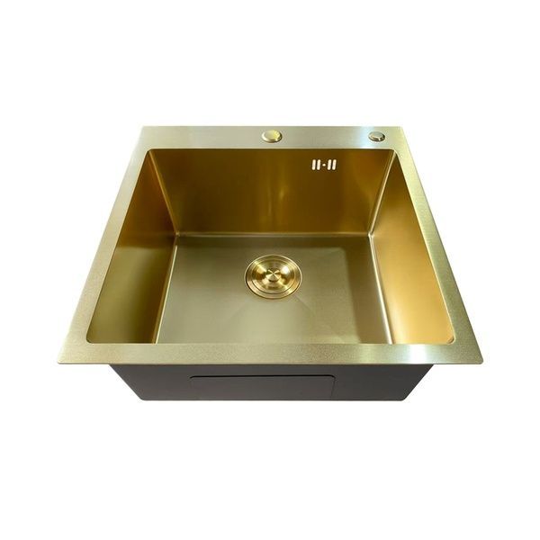 купити Мийка з нерж. сталі MIXXUS MH5050 MICRO DECOR BRUSHED GOLD (3.0/0.8) (колір матове золото) (MI8214) фото