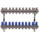 Коллекторный блок с термостатическими клапанами Koer KR.1100-11 1”x11 ways (KR2637) KR2637 фото 1