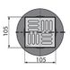 Сливной трап Alcaplast APV32 105x105/50мм (с прям. подвод., с гидрозатвором Smart) (AL0021) AL0021 фото 4