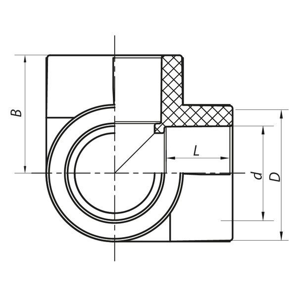 купити Кут з трьома виходами 25 PPR Koer K0030.PRO (KP0037) фото