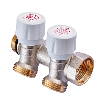 купить Колектор з регулюючими вентилями на 2 вих. Roho R809-02 - 3/4"x3/4" EK (RO0249) фото