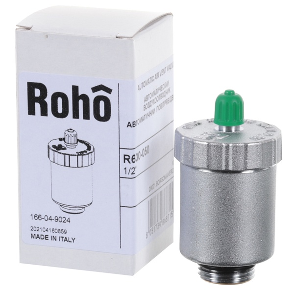 Повітровідвідник автоматичний Roho R630-050 - 1/2" (нікель) (RO0155) RO0155 фото