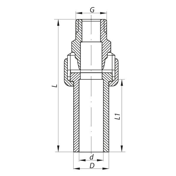 купить Разборное резьбовое соединение НР 20x1/2M PPR Koer K0237.PRO (KP2602) фото