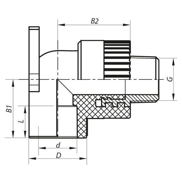 купити Кут інсталяційний ЗР 25x3/4M PPR Koer K0126.PRO (KP0151) фото